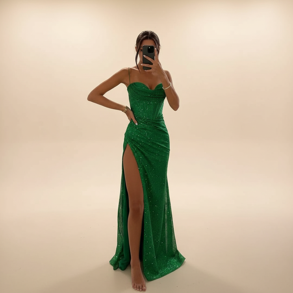 Monique - Robe Maxi Fendue à la Mode
