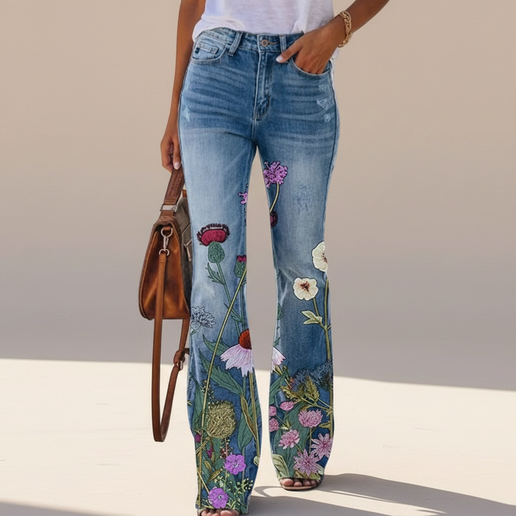 Shelby - Jean Flowy Slim-Fit
