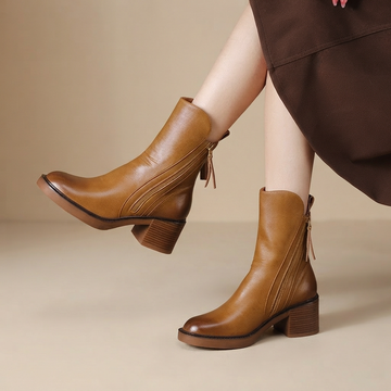 Jadonna - Bottes à Talons Élégantes à Fermeture Éclair