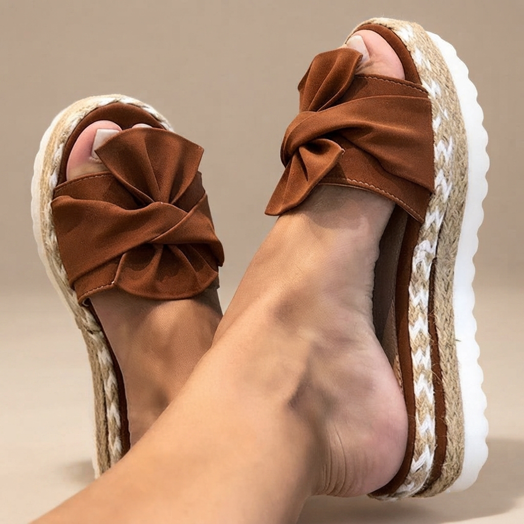 Claudia - Sandales Élégantes avec Nœud Papillon