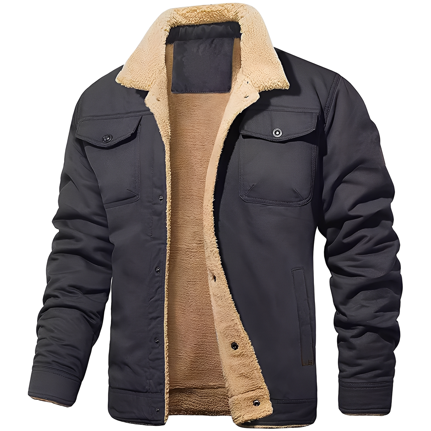 Dillon - Manteau confortable en polaire twill pour hommes