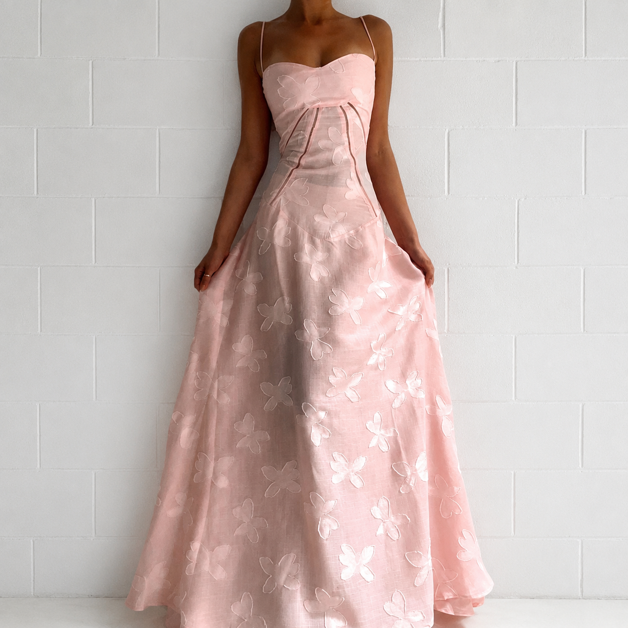 Sandra - Robe Maxi Élégante Ajustée