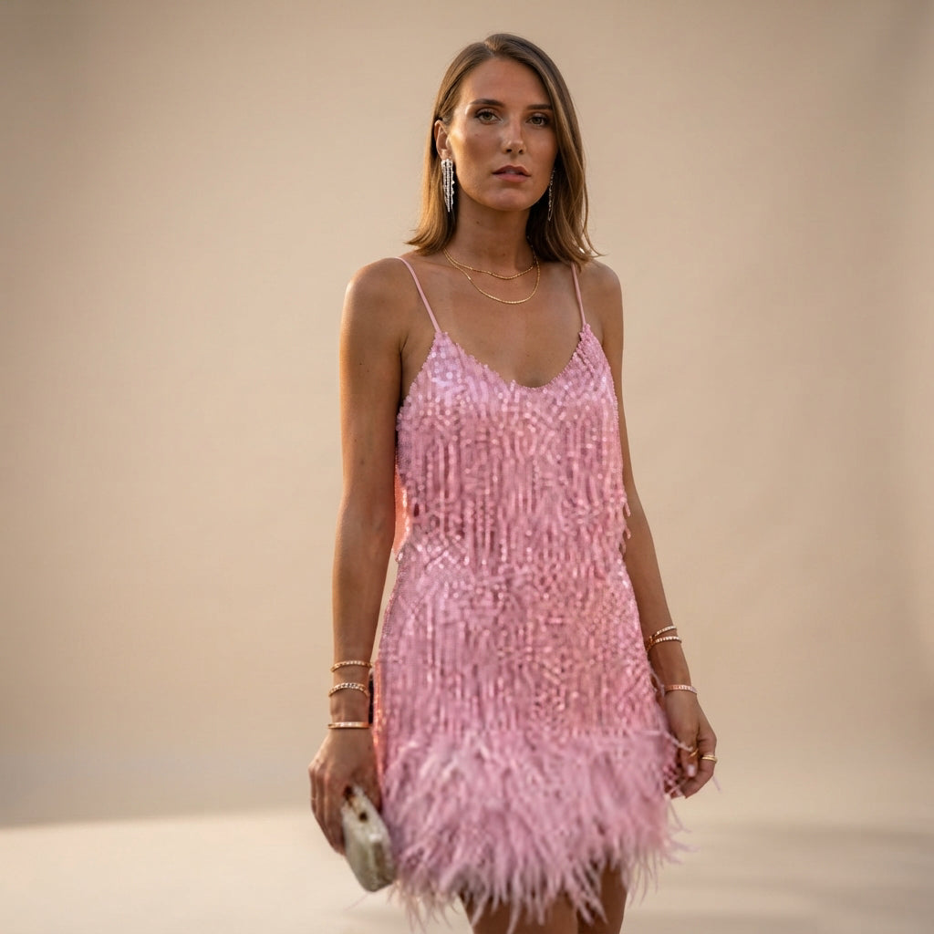 Caryl - Robe Mini Élégante et Chic