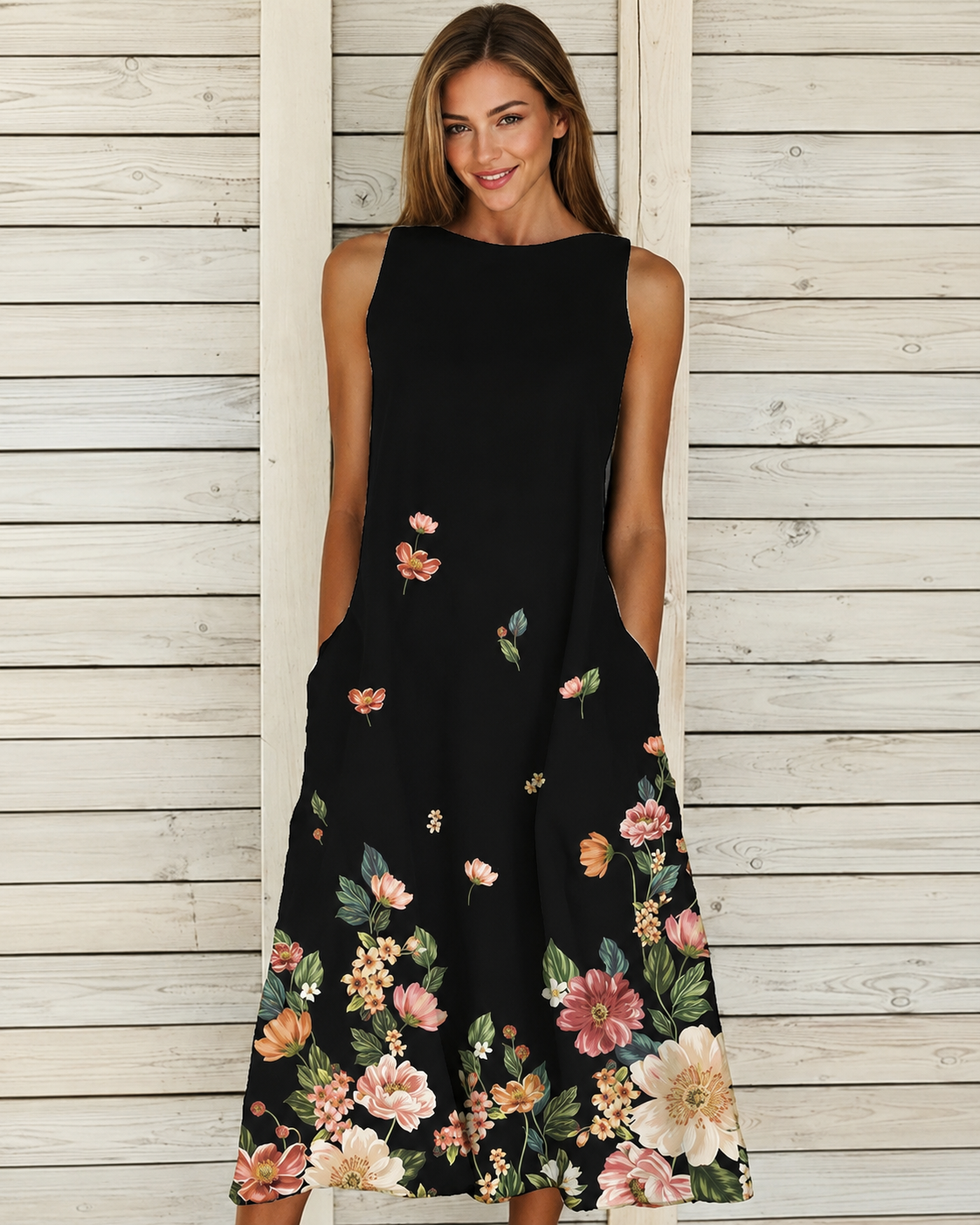 Denique - Robe Midi Vintage Aérée