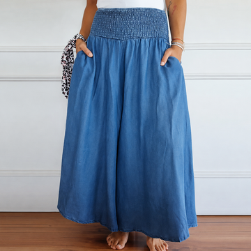 Laurine - Pantalon Décontracté Taille Haute