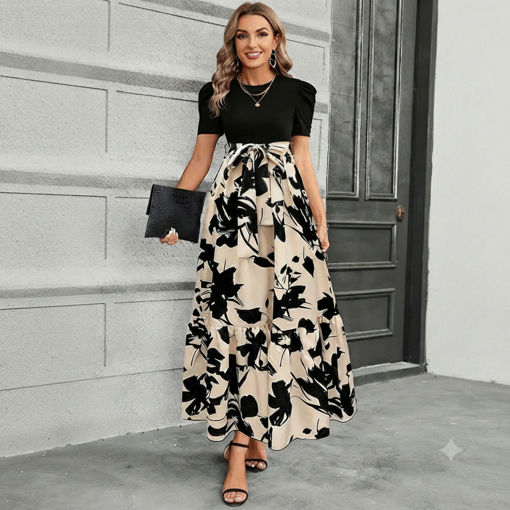 Astrid - Robe Jupe Florale Élégante