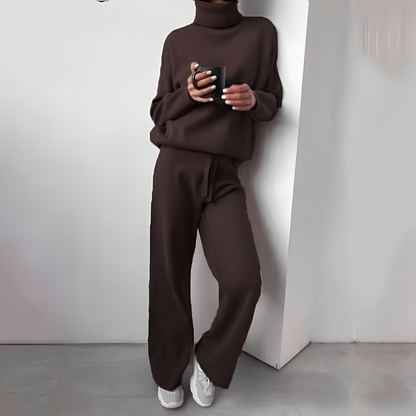 Kimberlee - Ensemble simple à col roulé pour femmes