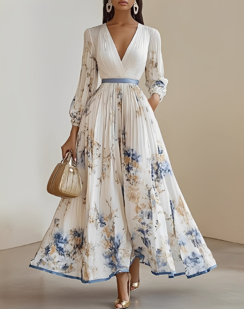 Jane - Robe élégante avec motif floral pour femmes