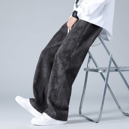 Larry - Elegant and loose corduroy jogging pants for men