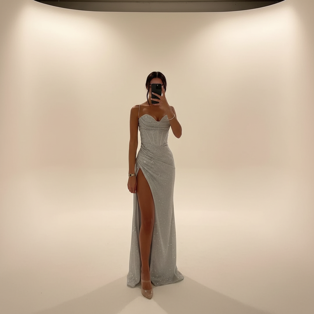 Monique - Robe Maxi Fendue à la Mode