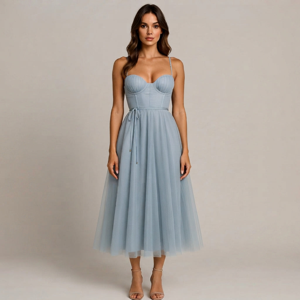 Cynthia - Robe Midi Élégante et Chic