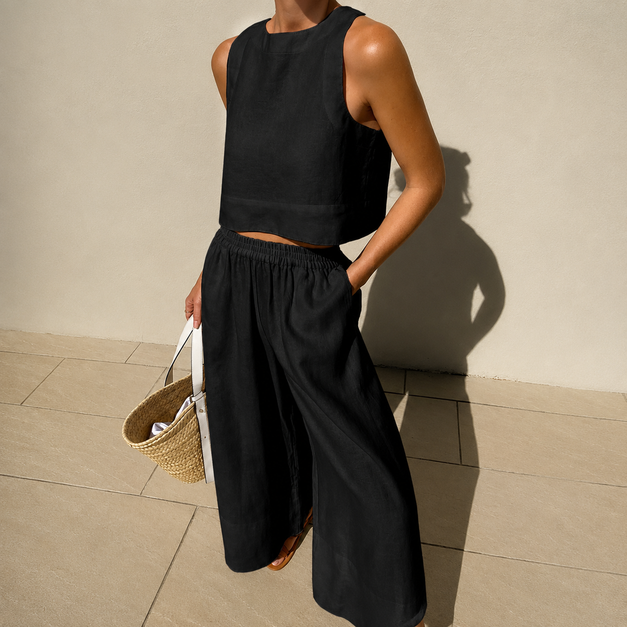 Thelma - Ensemble Décontracté Pantalon Coupe Ample
