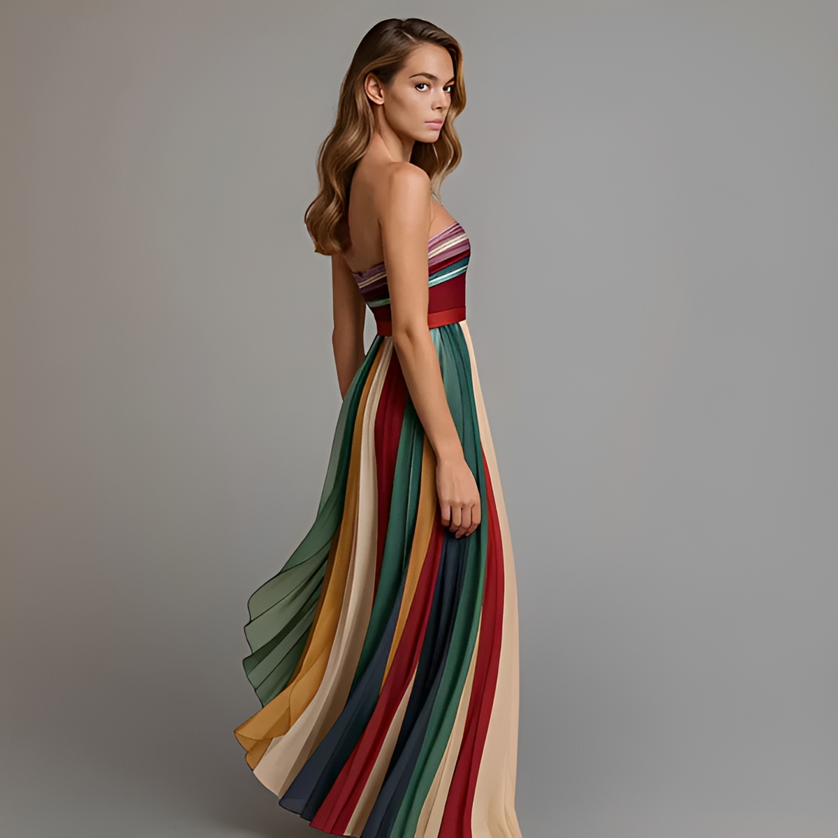 Gracelyn - Élégante Robe Maxi à Bustier