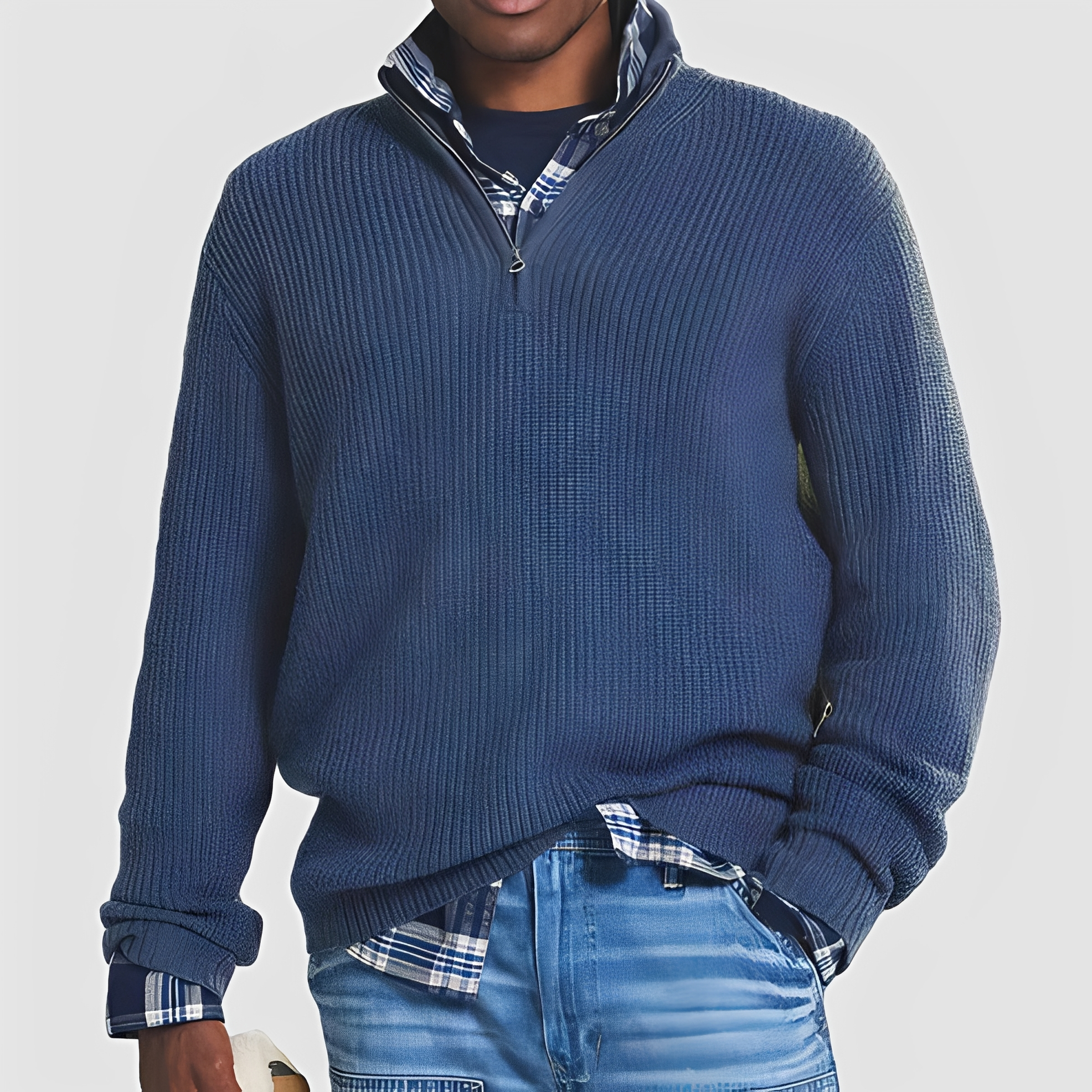 Constantine - Pull confortable avec fermeture éclair pour hommes