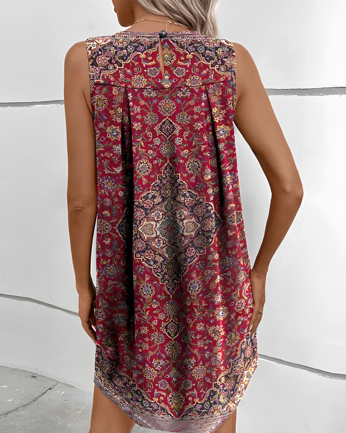Caryl - Mini-robe bohème élégante