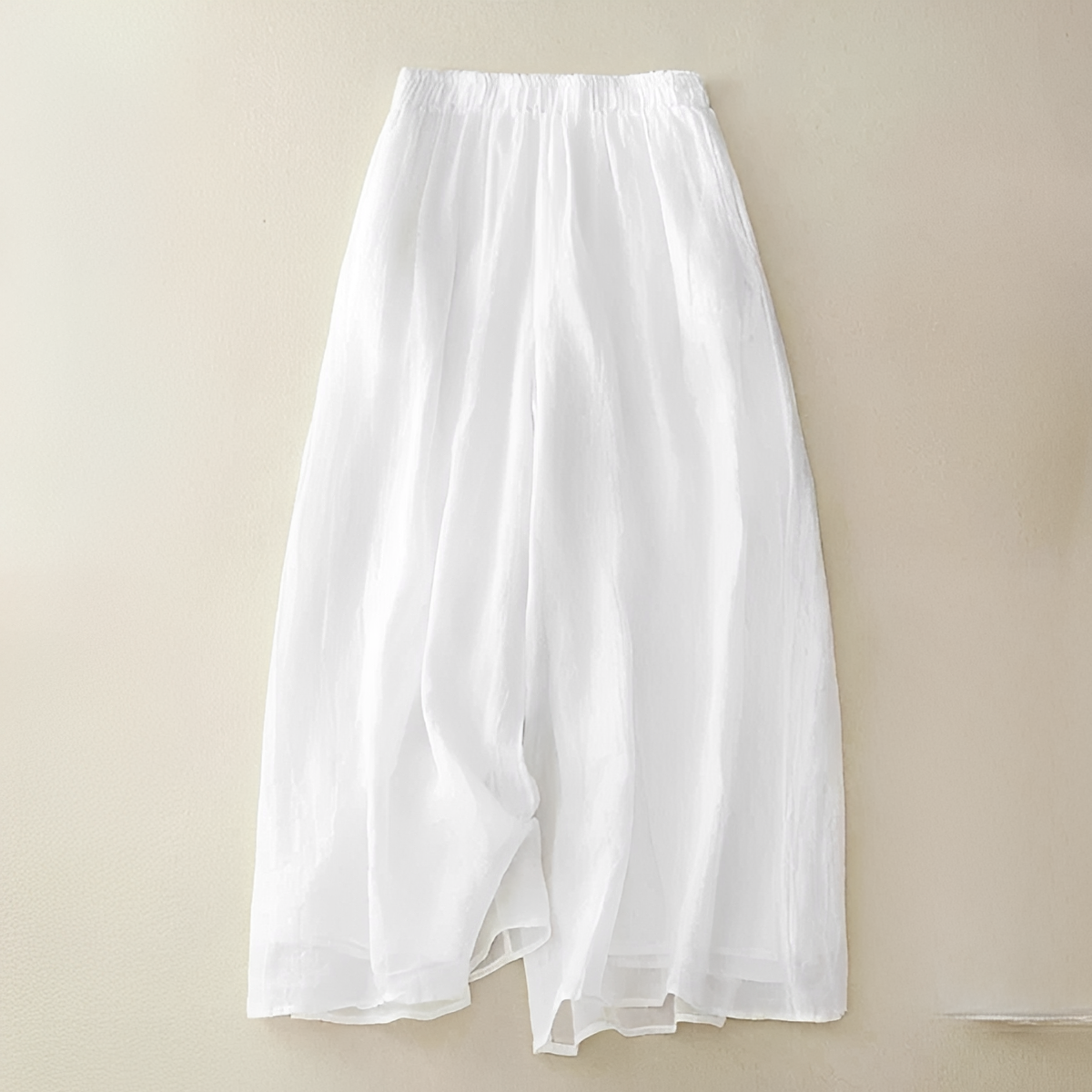 Zavina - Pantalon à Taille Élastique Coupe Décontractée