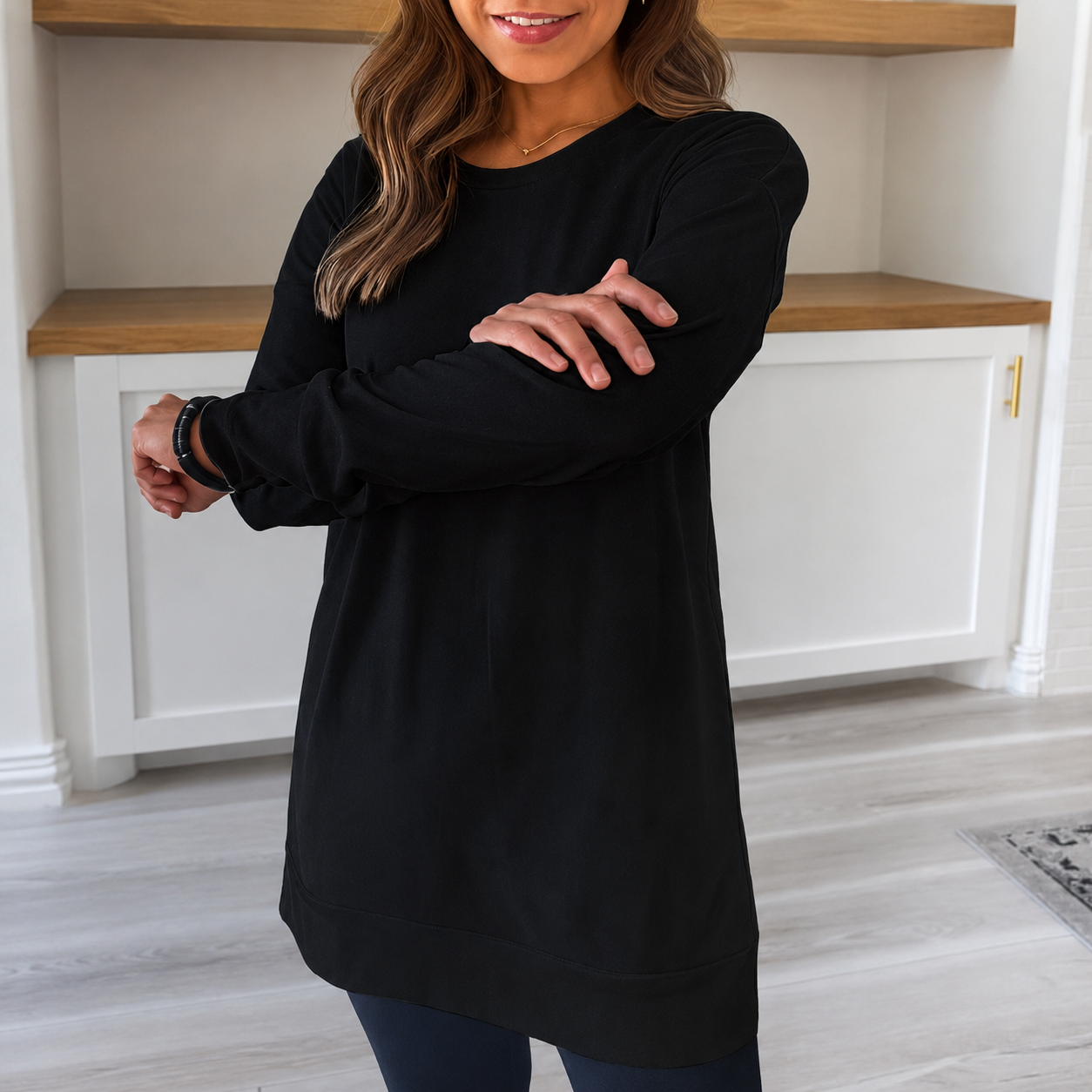 Magali - Chemise Élégante à Col Rond