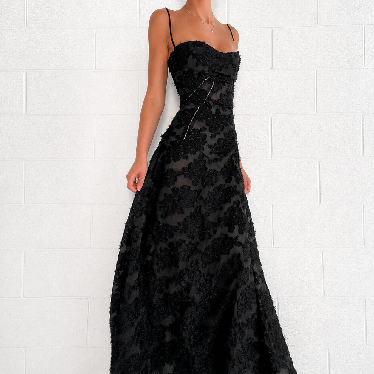 Sandra - Robe Maxi Élégante Ajustée