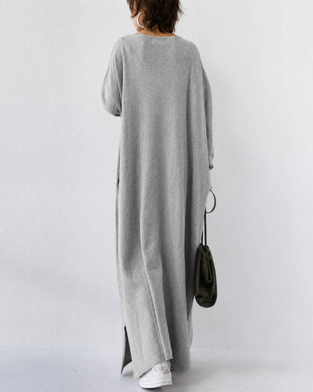 Shacora - Robe Longue à Encolure V et Coupe Décontractée