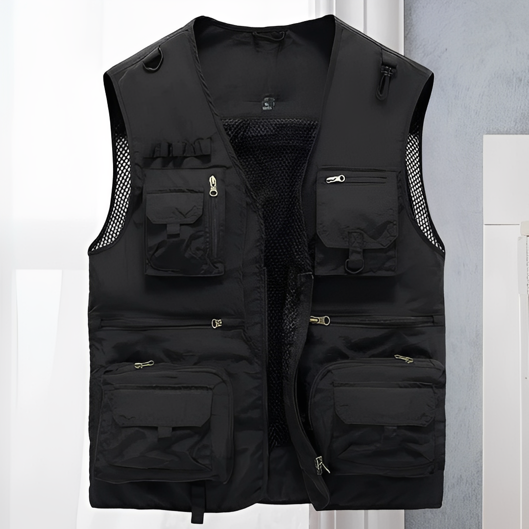 Arlan - Veste d'été à poches multiples pour homme