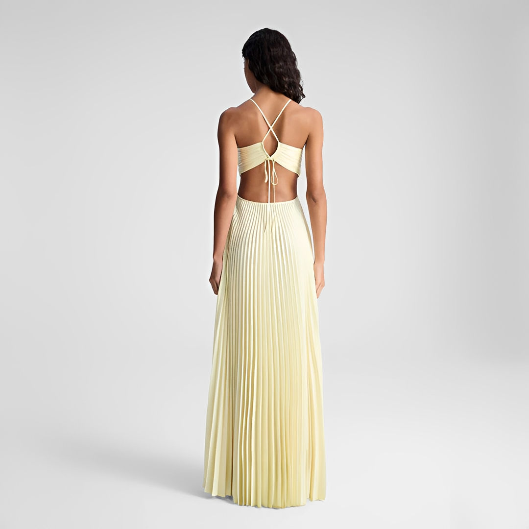 Sienna - Robe Maxi Plissée Élégante