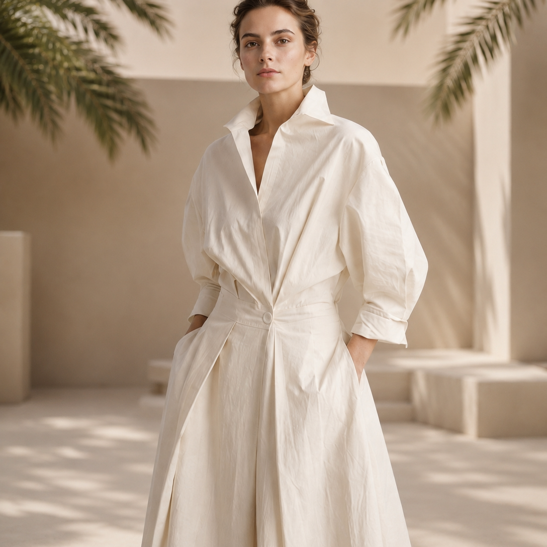 Laverne - Robe midi élégante à coupe ample