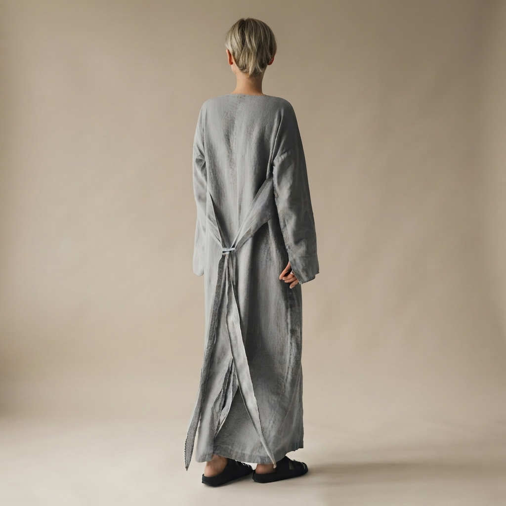 Ashlee - Robe maxi légère à lacets et coupe ample