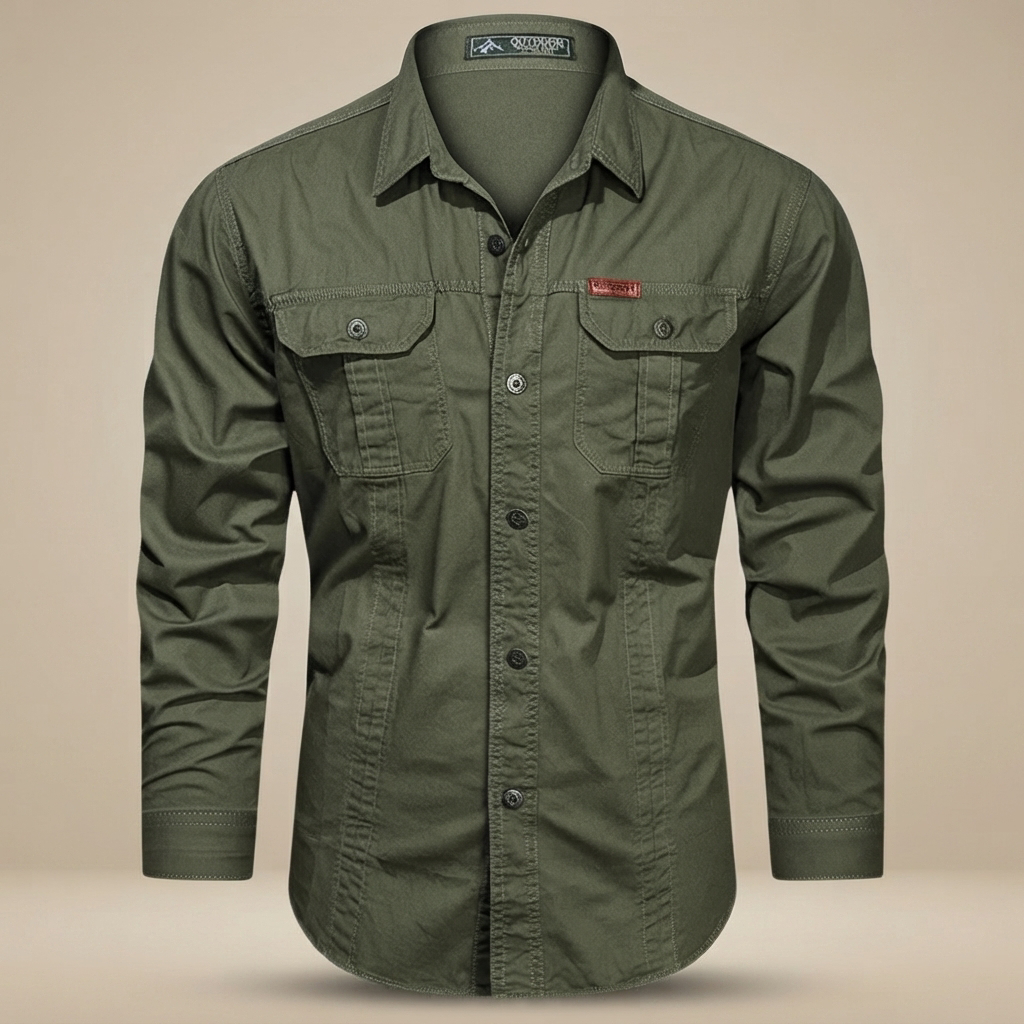 Hayden - Chemise Cargo à Manches Longues avec Poches Multiples