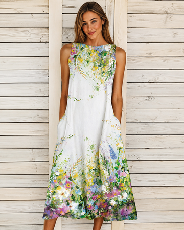 Denique - Robe Midi Vintage Aérée