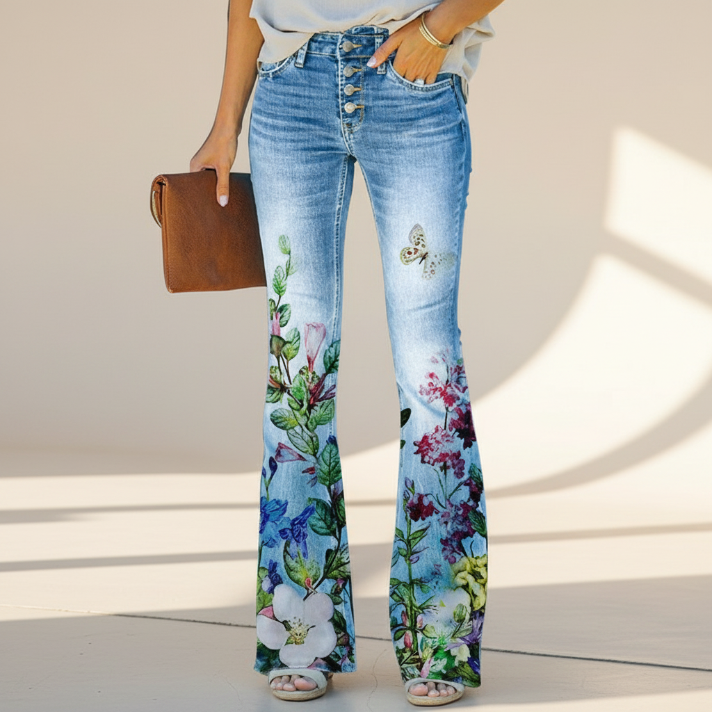 Shelby - Jean Flowy Slim-Fit
