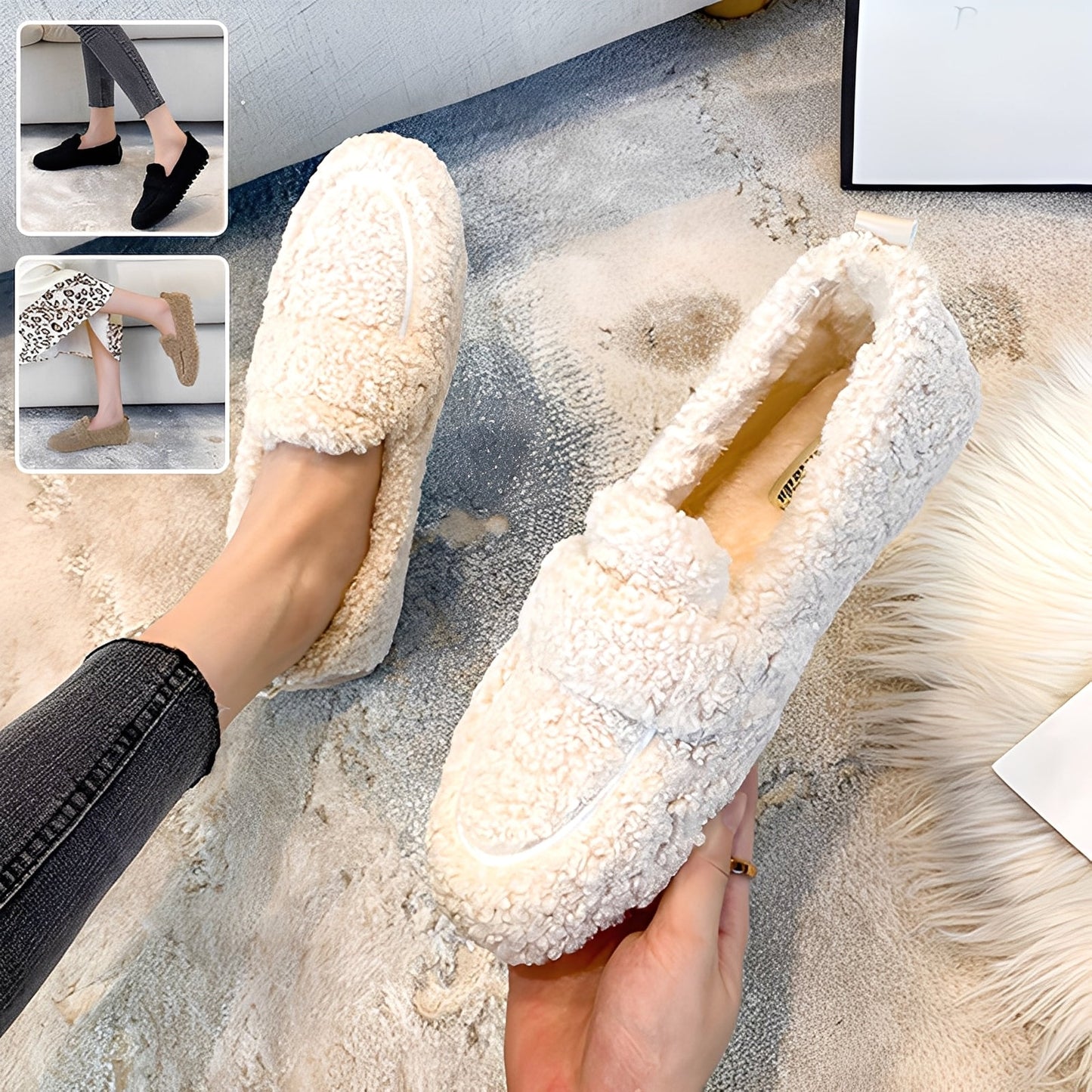 Mara - Mocassins d'hiver chauds pour femmes