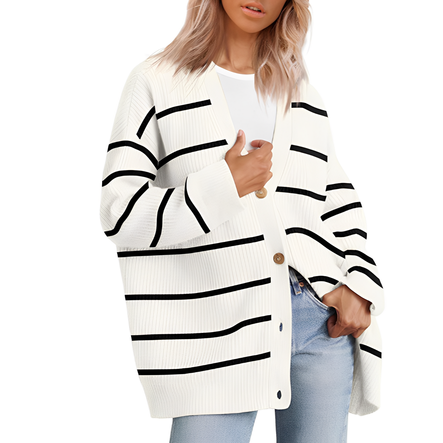 Christal - Grand cardigan décontracté pour femmes