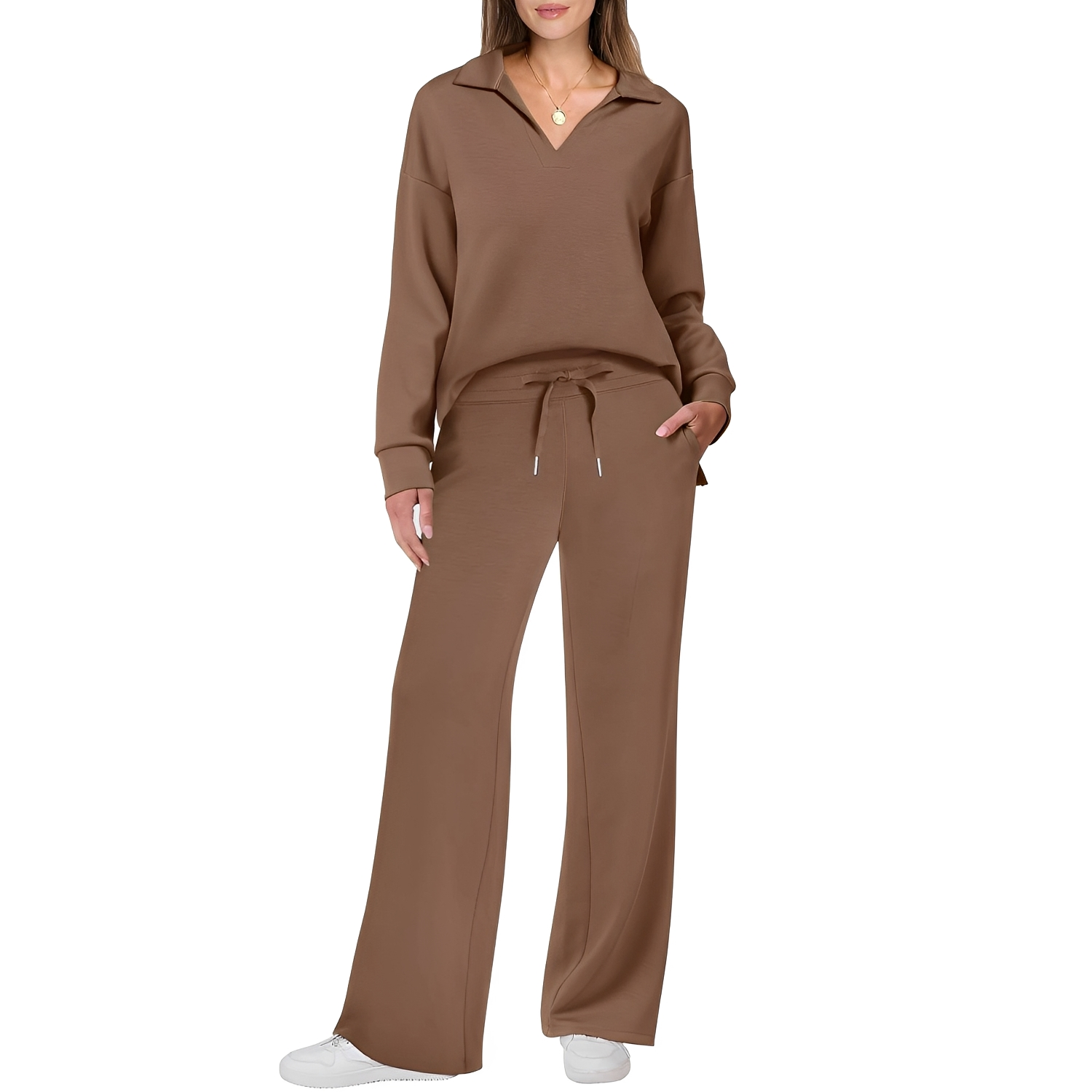 Justina - Ensemble décontracté pull et pantalon pour femmes