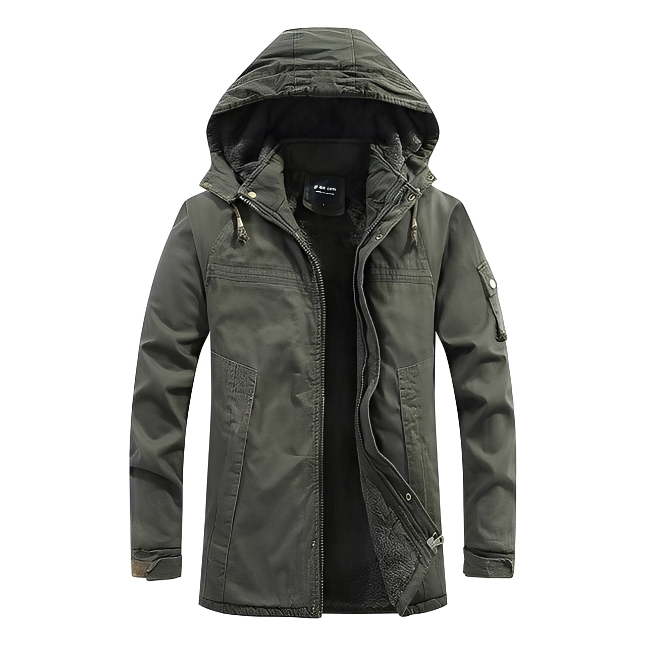 Bryan - Multi-purpose jacket with fleece lining and hood for men