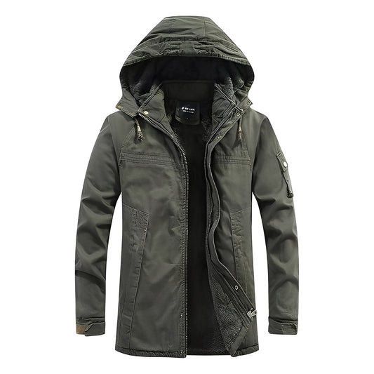 Bryan - Multi-purpose jacket with fleece lining and hood for men