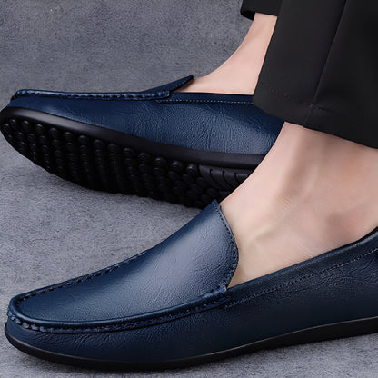 Seward - Mocassins en cuir pour hommes, décontractés et formels