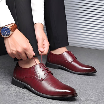 Kendrick - Chaussures habillées classiques en cuir pour hommes