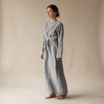 Ashlee - Robe maxi légère à lacets et coupe ample