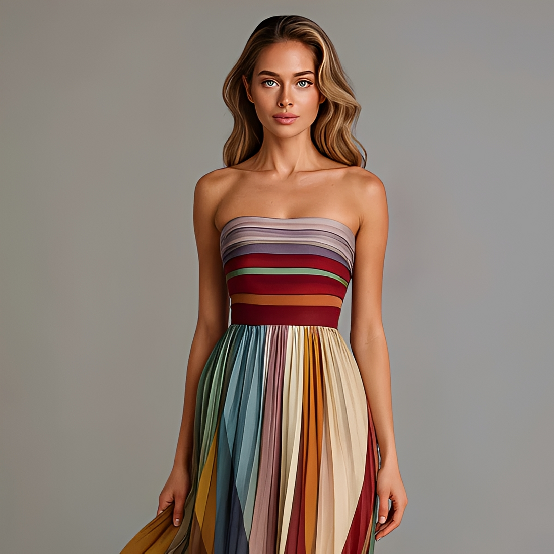 Gracelyn - Élégante Robe Maxi à Bustier