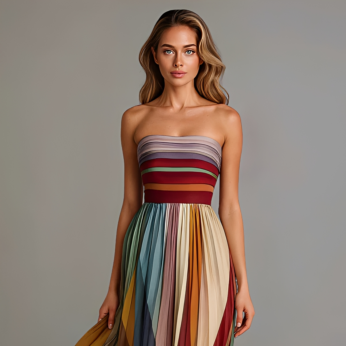 Gracelyn - Élégante Robe Maxi à Bustier