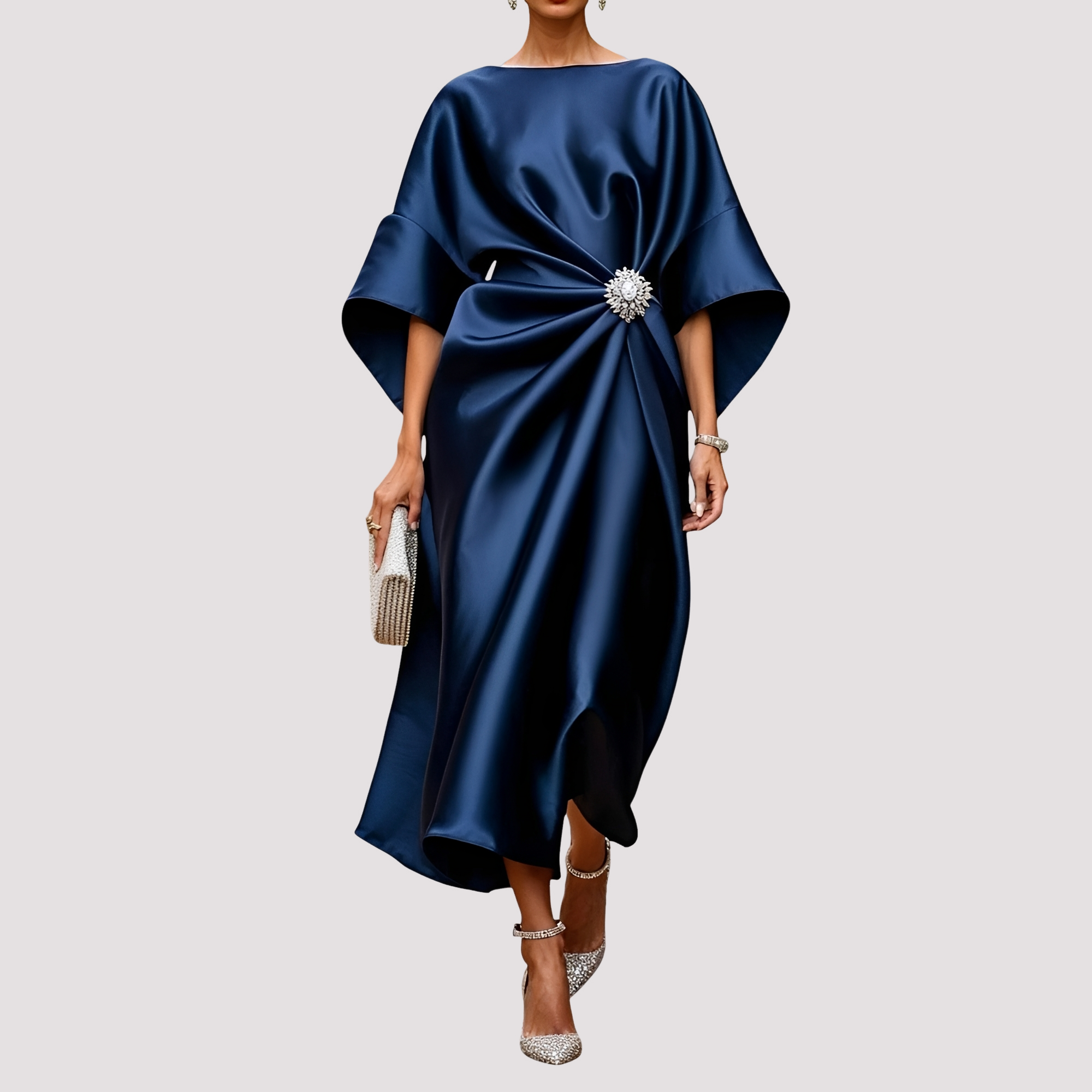 Kay - Robe Midi Élégante Croisée