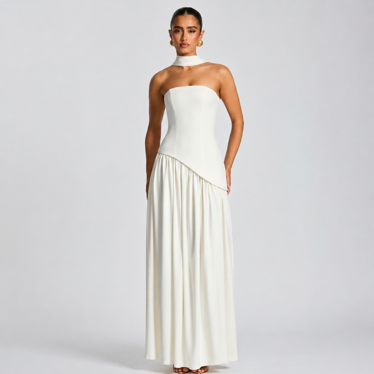 Fatimea - Robe Maxi Élégante Bustier