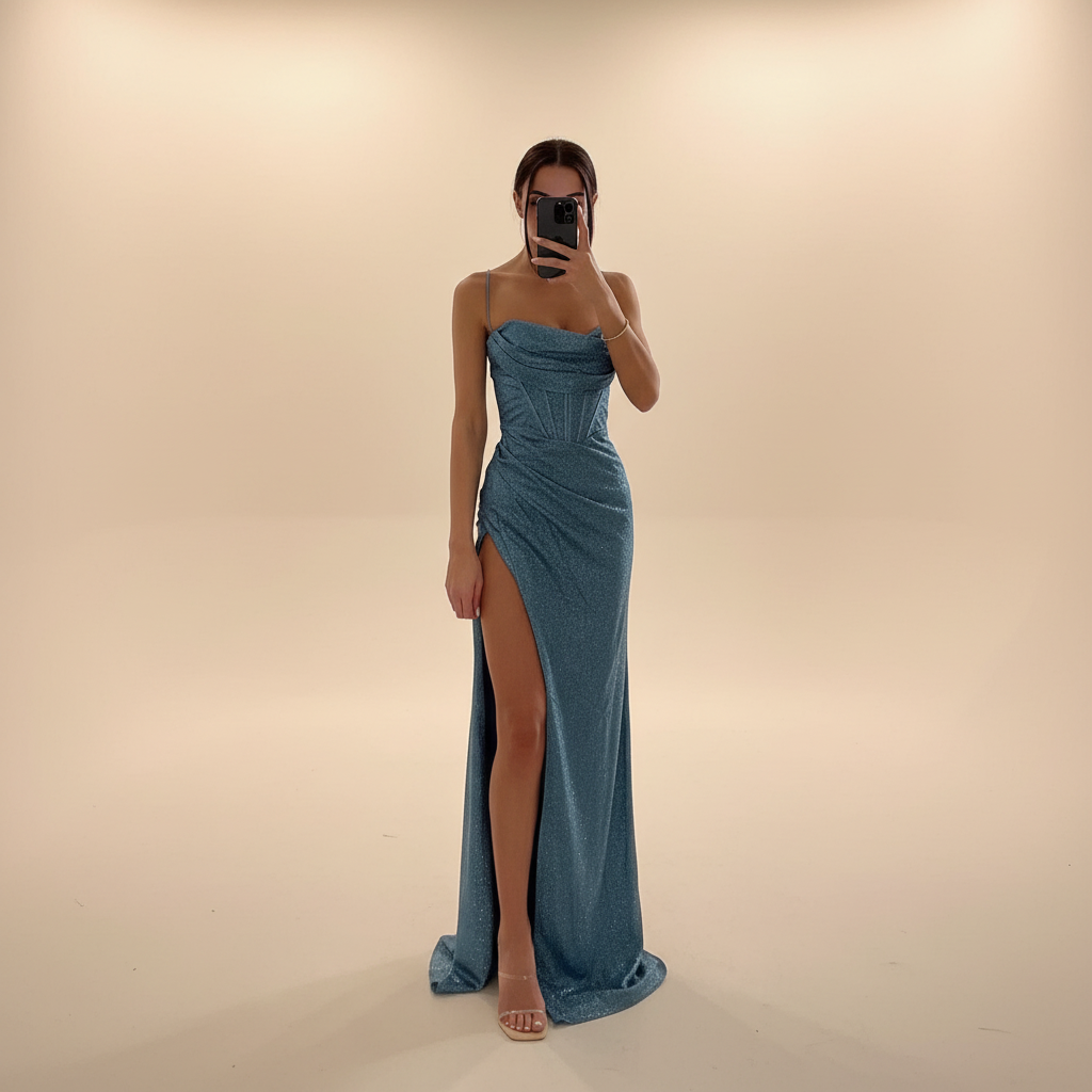 Monique - Robe Maxi Fendue à la Mode