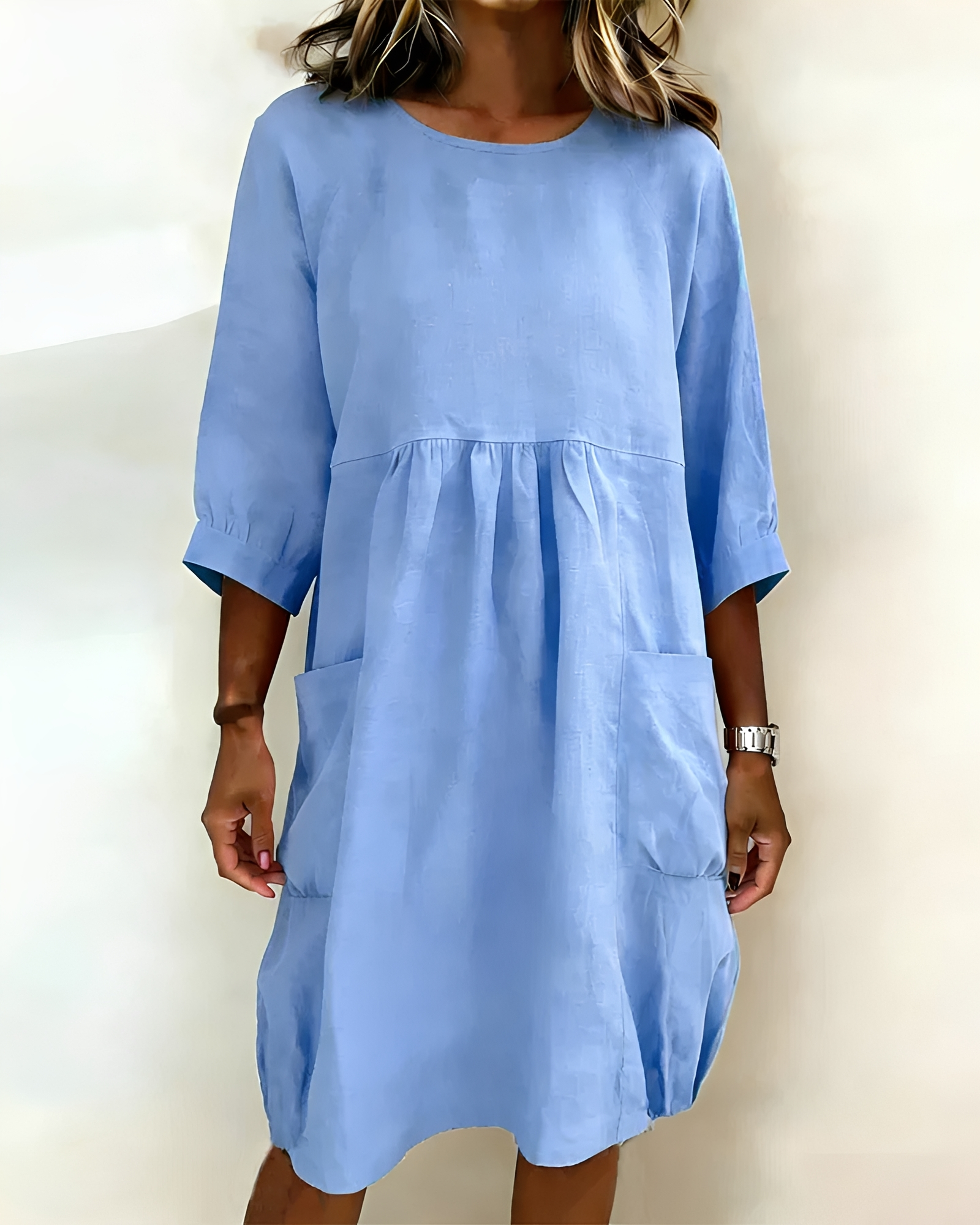 Shadia - Robe Midi Ample et Décontractée