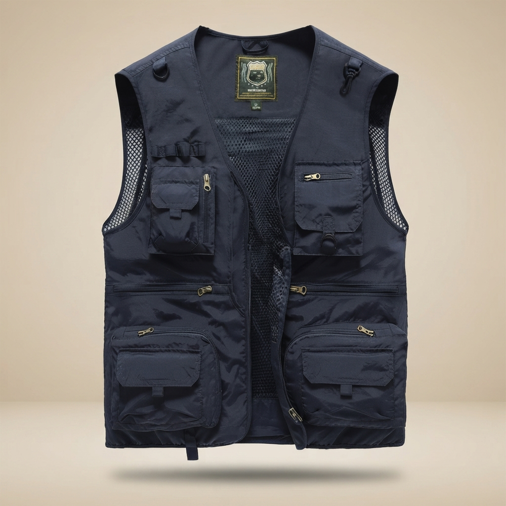 Kyle - Gilet Prêt pour l'Aventure avec Poches Multiples