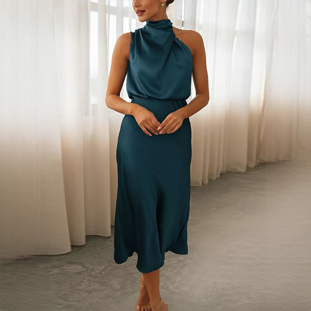 Juliana - Robe Sans Manches à Col Halter à la Mode