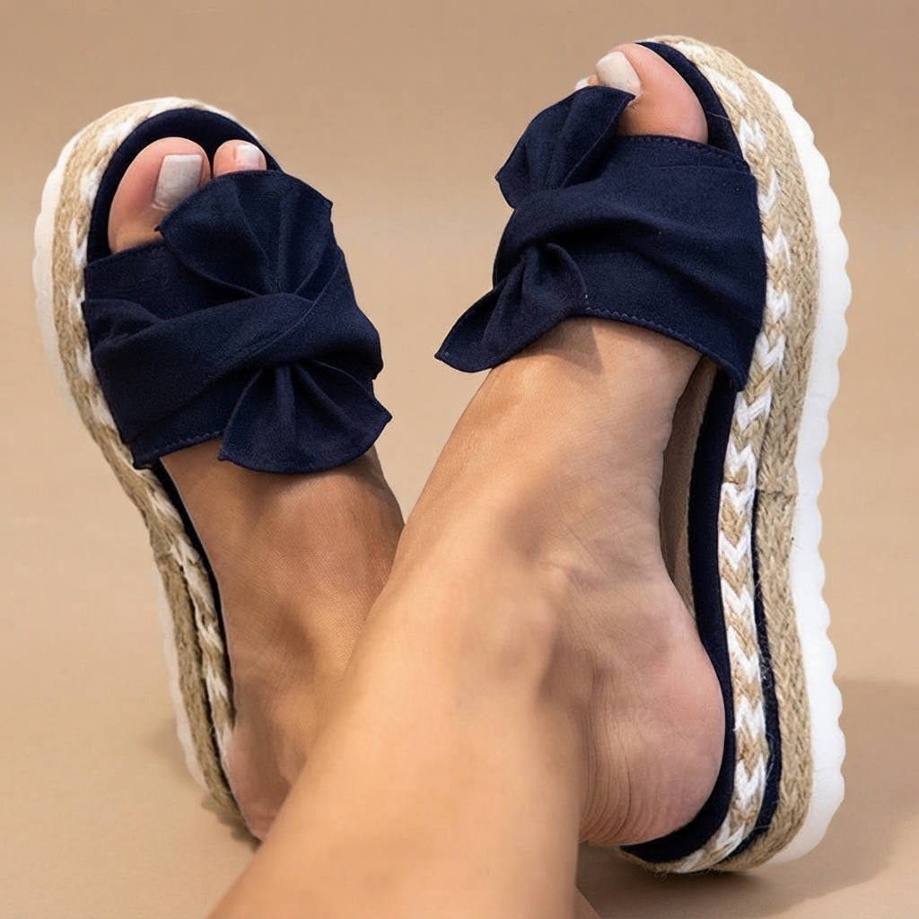 Claudia - Sandales Élégantes avec Nœud Papillon