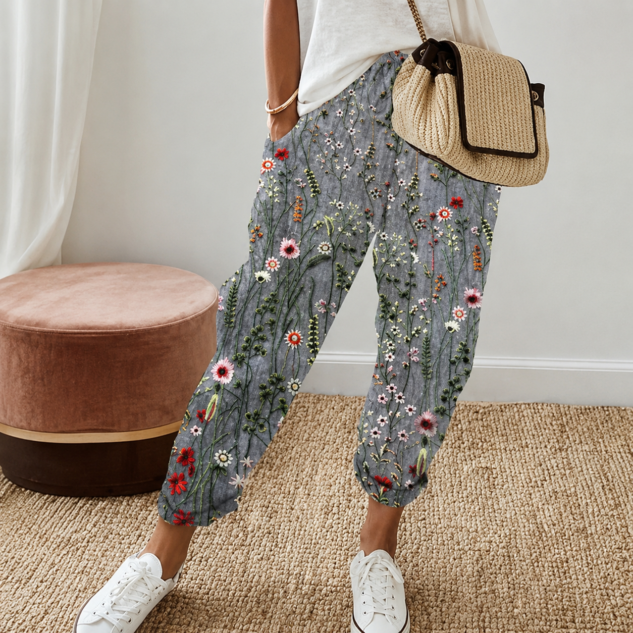 Chelease - Pantalon Relax avec Cordon