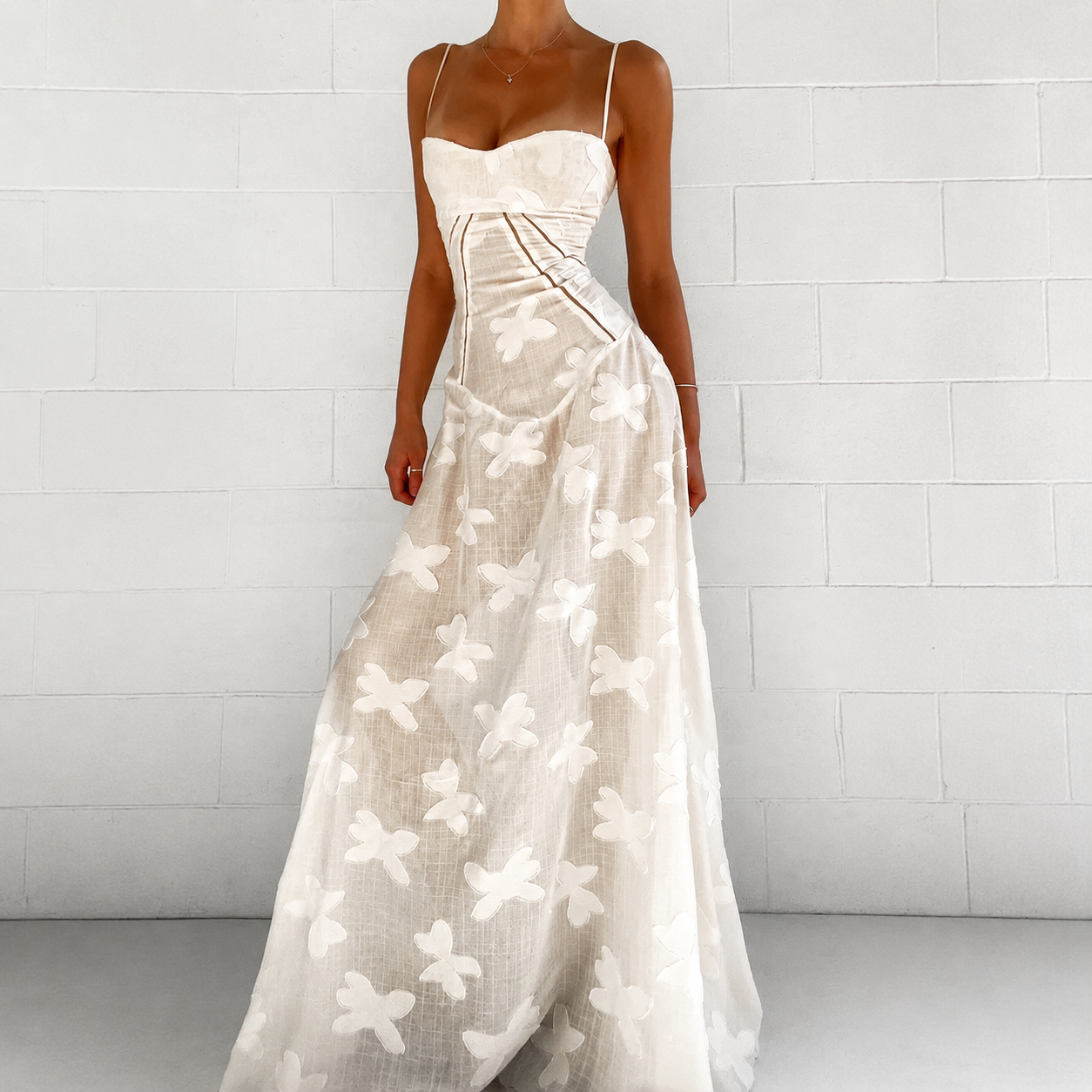 Sandra - Robe Maxi Élégante Ajustée