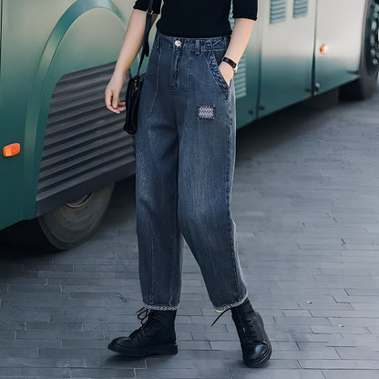 Shirlee - Pantalon en jean stylé à taille haute pour femmes